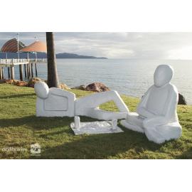 "Fish n Chips" public art installation by Rebecca Dainer, Strand Ephemera, Townsville, 2005