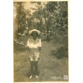 Grace Burgess (Matthews) at Picnic Bay, Magnetic Island, 24 February 1946