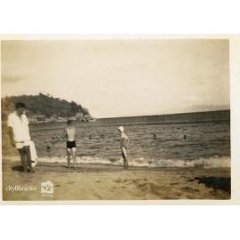 Bill & Les at Picnic Bay, Magnetic Island, 18 November 1945