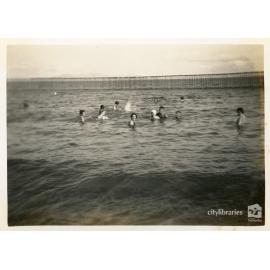 Doris, Bill, Leo, Dick at Picnic Bay, Magnetic Island, 18 November 1945