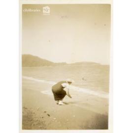 June Barton at Nellie Bay, Magnetic Island, 1 January 1946