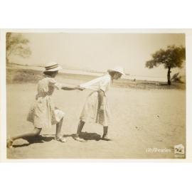 Ethel Walton and Grace Burgess (Matthews) at Picnic Bay, Magnetic Island, [1946]