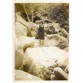 Esther Walton at Picnic Bay, Magnetic Island, New Years Day, 1 January 1946