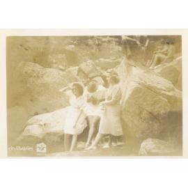 Jean Mac, Leon Stevens and Marge, Magnetic Island, ca. 1945