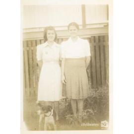 June and Grace Burgess (Matthews), Townsville, ca.1945