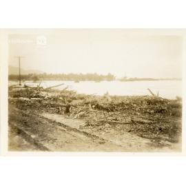 Flooding at Rooney's Bridge, Railway Estate, Townsville, 10 February 1946
