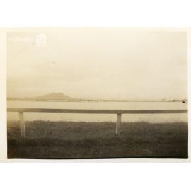 Cluden racecourse straight during flood, Townsville [10 February 1946]