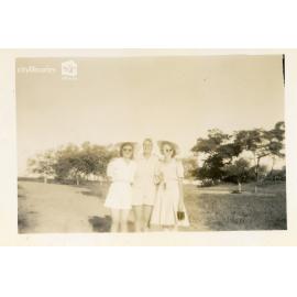 Grace Burgess (Matthews), May Garrow and Erica, Townsville, ca. 1946