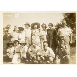 Picnic group at Robertson Park, Pallarenda, Townsville, 1946