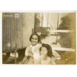 Sisters of Grace Burgess (Matthews), Shirley and June, Townsville, ca. 1946