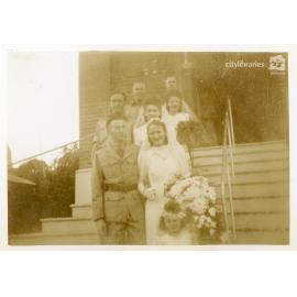 Guests at the wedding of Vera Browning, unknown location, ca. 1946