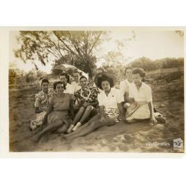 Group at the C.O.D. picnic, Boxing day, Alice River, Townsville, 26 December 1946