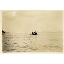 Re-enactment of the landing of Captain Cook, Picnic Bay, Magnetic Island, 1947