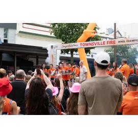 WNBL team Townsville Fire championship celebration, Flinders Street, Townsville City, 8 March 2026