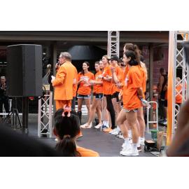 WNBL team Townsville Fire championship celebration, Flinders Street, Townsville City, 8 March 2026