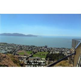 View of North Ward and Magnetic Island from Castle Hill, Townsville, ca. 2015.