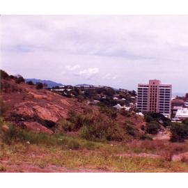 View of Townsville city buildings from Castle Hill, ca. 2015.