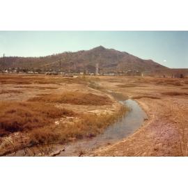 Unlined informal drain in proposed lake development area south of Woolcock Street, Townsville, 1984