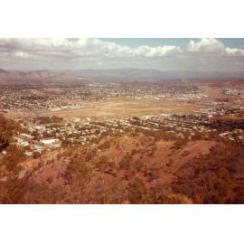 View of site for lakes development from Castle Hill looking south west, Townsville, 1984