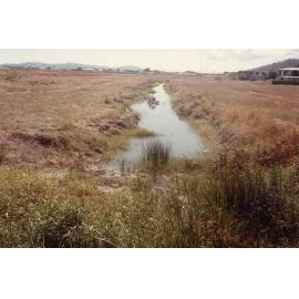 Proposed lake development area south of Woolcock Street viewed from Bayswater Road, Townsville, 1984