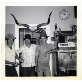 Workers from Dotswood Station in a bar, North Queensland, ca. 1965