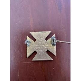 Fire Brigade badge, April 1897