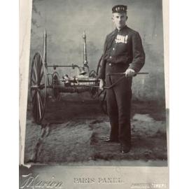 Portrait of Charters Towers fireman George Phillip Fry, ca.1900