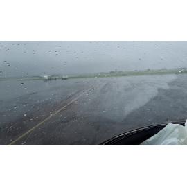 Townsville Airport, aerial footage during floods, 2019. 