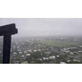 Currajong, aerial footage during floods, 2019. 