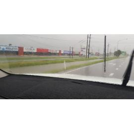 Woolcock Street, Currajong, aerial photograph during floods, 2019. 