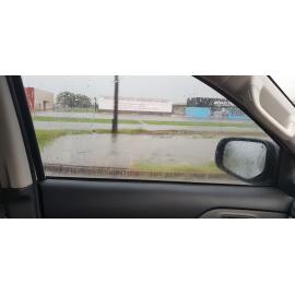 Woolcock Street, Currajong, aerial photograph during floods, 2019. 