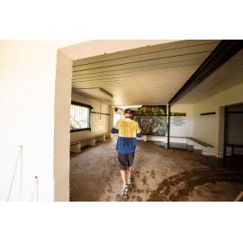 Hermit Park AFL Club volunteers in club house, Hermit Park, 2019