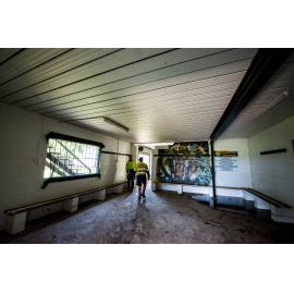 Hermit Park AFL Club volunteers in club house, Hermit Park, 2019