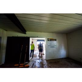 Hermit Park AFL Club volunteers in club house, Hermit Park, 2019