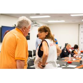 Mayor Jenny Hill  and Committee member, Disaster Committee Meeting, 2019.