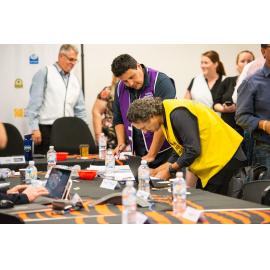Eber Butron Local Recovery Coordinator and Darron Irwin Planning and Intelligence Manager, Disaster Committee Meeting, 2019