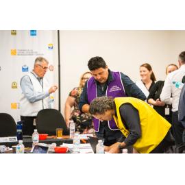 Eber Butron Local Recovery Coordinator and Darron Irwin Planning and Intelligence Manager, Disaster Committee Meeting, 2019