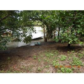 Flood damage and debris at the Gleesons Weir dog park, 2019.  