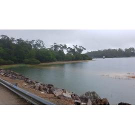 Raised water levels at Paluma Dam, 2019.