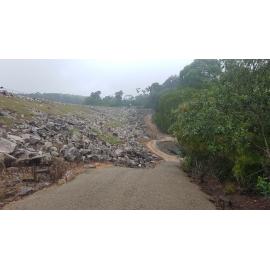 Service Road around Paluma Dam during the flood, 2019.