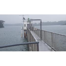 View out over the Paluma Dam during the flood, 2019.