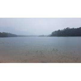 View out over the Paluma Dam during the flood, 2019.