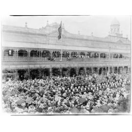 Unfurling the Federal flag at Townsville by Lord Hopetoun, 16 September 1901