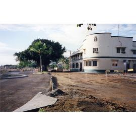 Work in progress near the Seaview Hotel during the strand redevelopment, Townsville, 1999