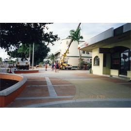 Transplanting a palm tree during the strand redevelopment, Townsville, 11 June 1999