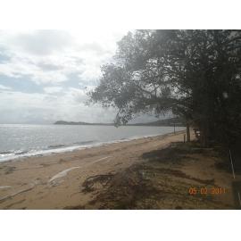 Pallarenda beach in the aftermath of Cyclone Yasi, Townsville, 5th February 2011
