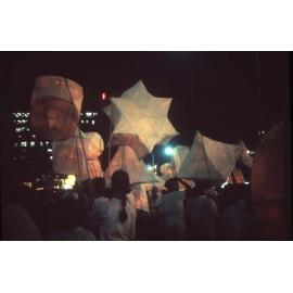 Peace lantern parade at VP50 / Townsville City Council staff