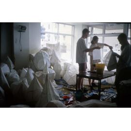 Making peace lanterns for VP50 / Townsville City Council staff