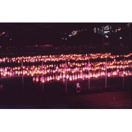 VP50 peace lantern display / Townsville City Council staff