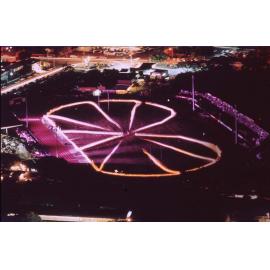 VP50 peace lantern display / Townsville City Council staff